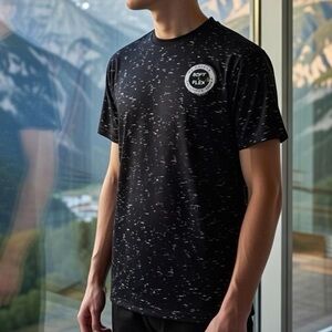 Rustic Souls Designed in NYC Bio Washed Black Speckled Men's Tee